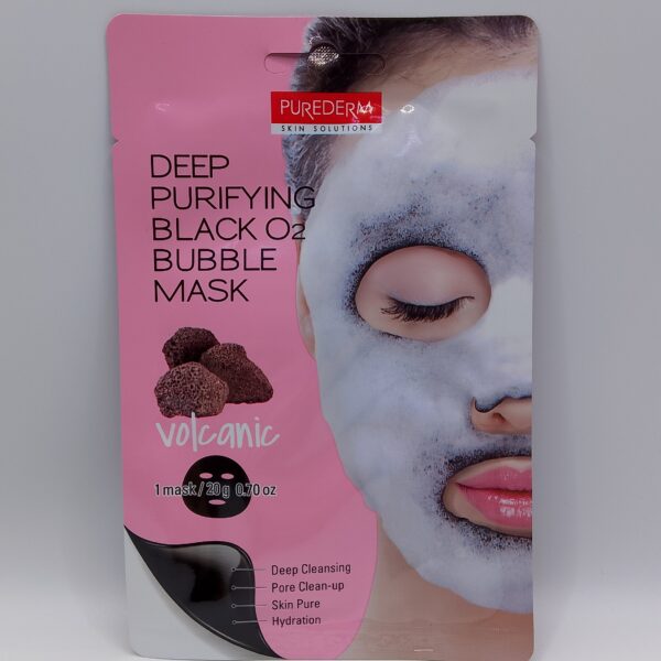 Deep Purifying Black O2 Bubble Mask(Volcanic)