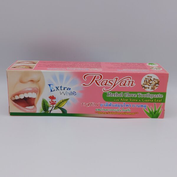 Rasyan Herbal Clove Toothpaste w/ Aloe Vera & Guava Leaf(Net 100g)