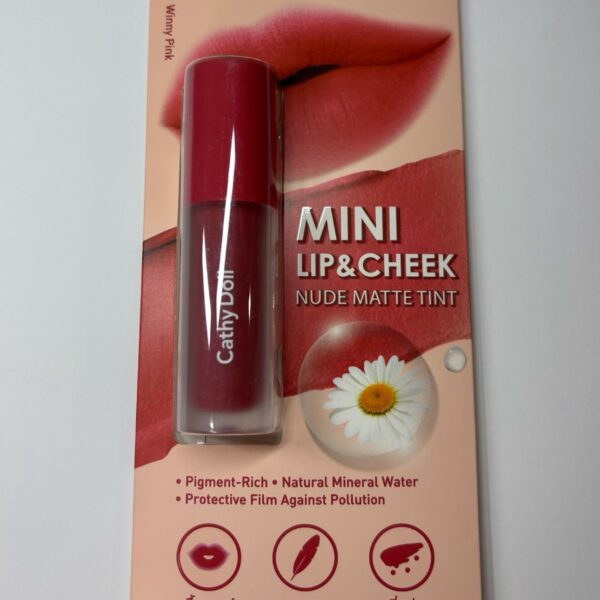 Lip & Cheek Nude Matte Tint ( Winny Pink )