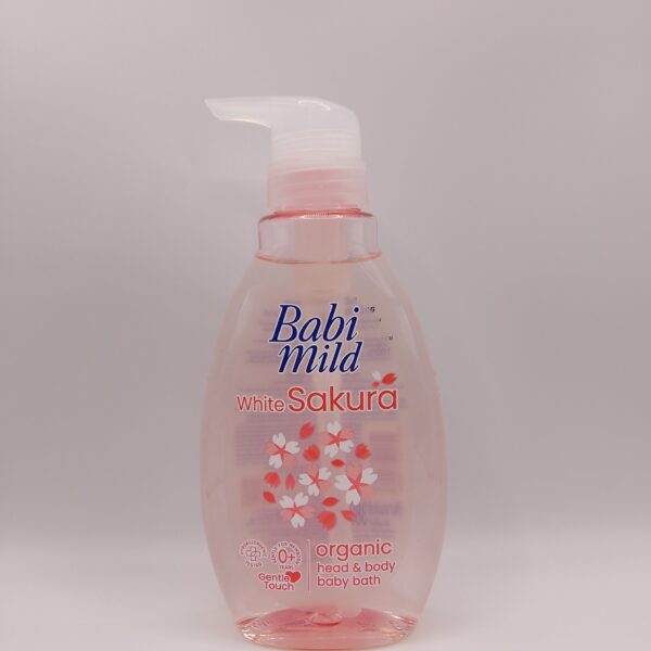 Babi Mild White Sakura (Organic Head &Body Baby Bath 380ml)