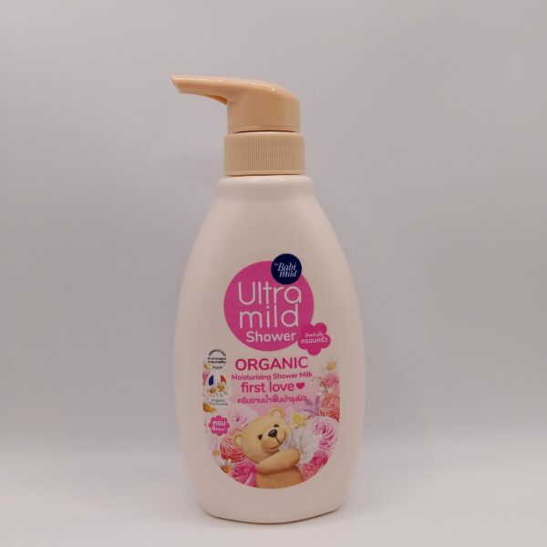 Ultra Mild By Babi Mild Organic Moisturizing Shower Milk (First Love 380ml)