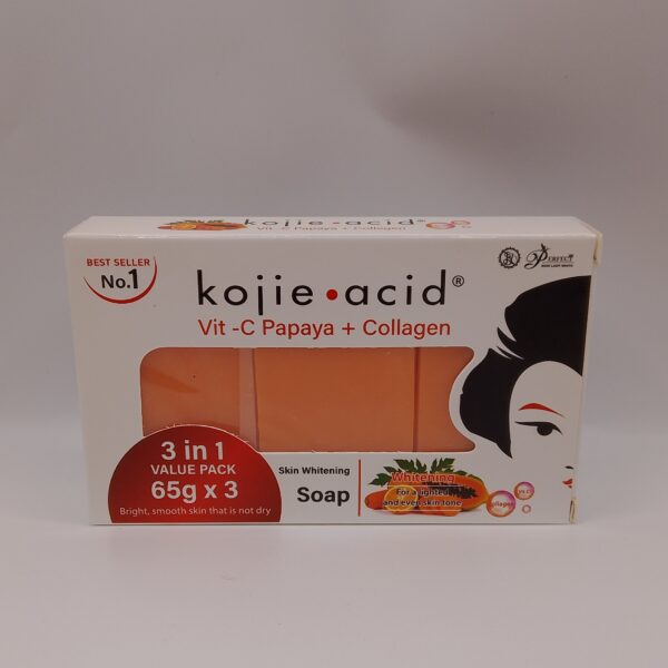 Kojic Acid Vit-C Papaya+ Collagen 3in1(65gx3)