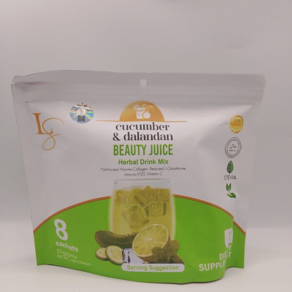 Cucumber & Dalandan Beauty Juice  Herbal Drink Mix( 8 sachets)