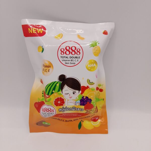 8888 Total Double Vitamins B3,C,E Skin Soap(80g)