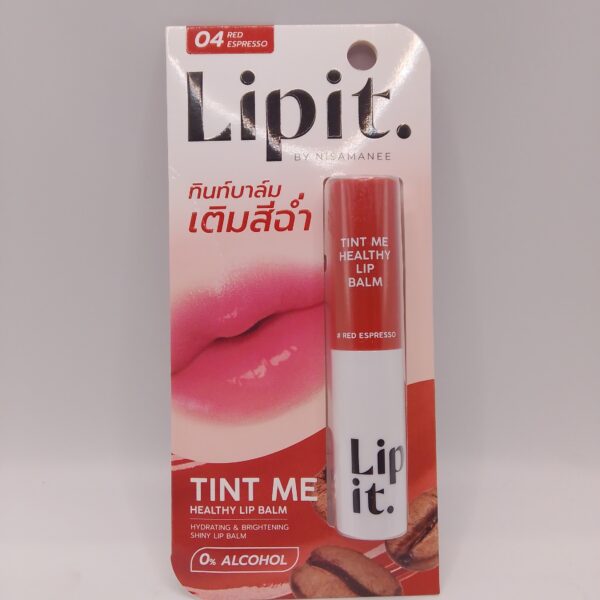Lipit (Tint Me Healthy Lip Balm #04 Red Espresso)