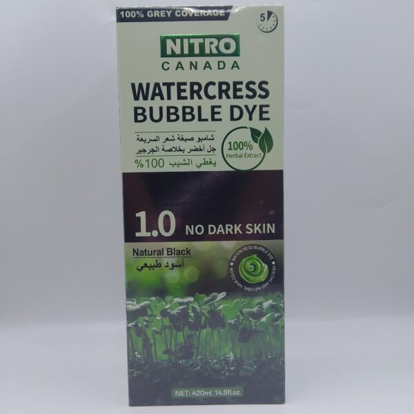Nitro Canada (Watercress Bubble Dye Natural Black (420ml)