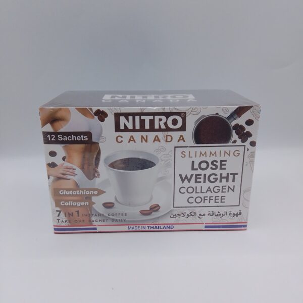 Nitro Canada 7 in1 Instant Coffee (Slimming Lose Weight Collagen Coffee)12 Sachets
