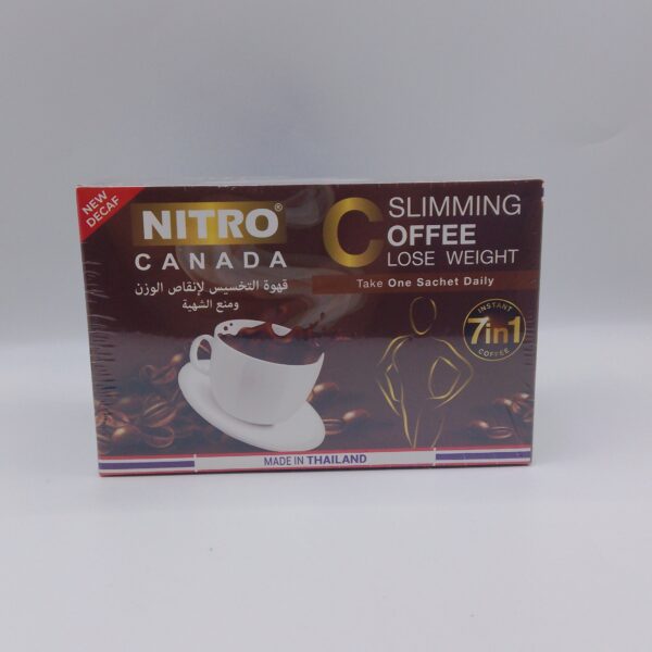 Nitro Canada 7 in 1Decaf Coffee(Slimming Coffee Lose Weight)12 Sachets