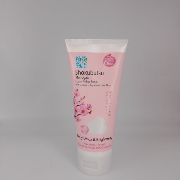 Shokubutsu Monogatari (Facial Whip Foam) Daily Detox & Brightening 100g