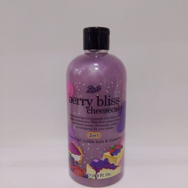 Berry Bliss Cheesecake 3in1(Shower gel,bubble bath &shampoo)