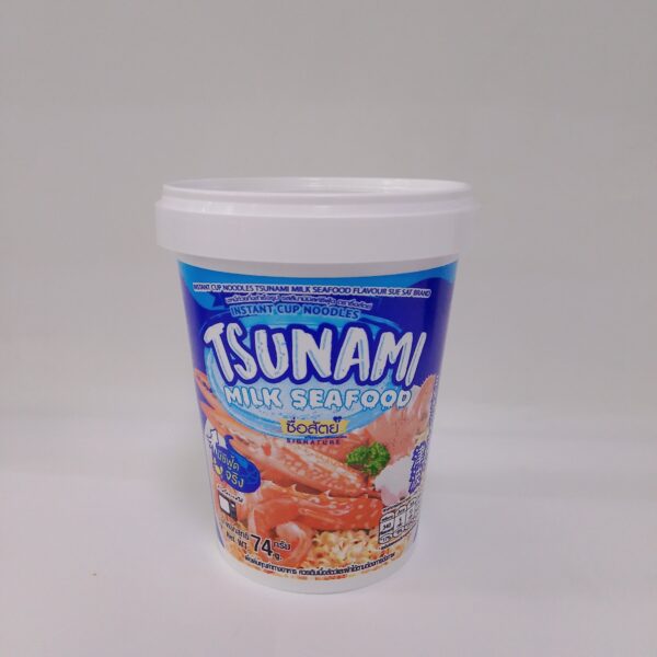 Instant Cup Noodles ( Tsunami Milk  Seafood )74g