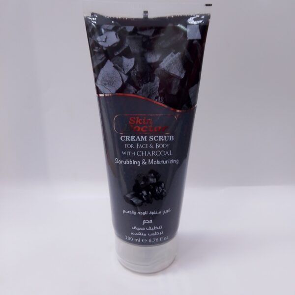 Cream Scrub for Face & Body with Charcoal(200ml)