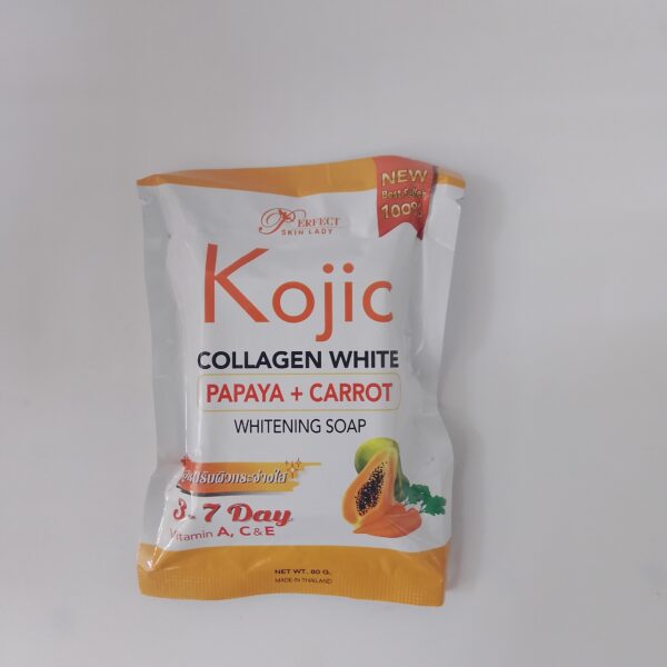 Kojic Collagen White Papaya+Carrot Whitening Soap