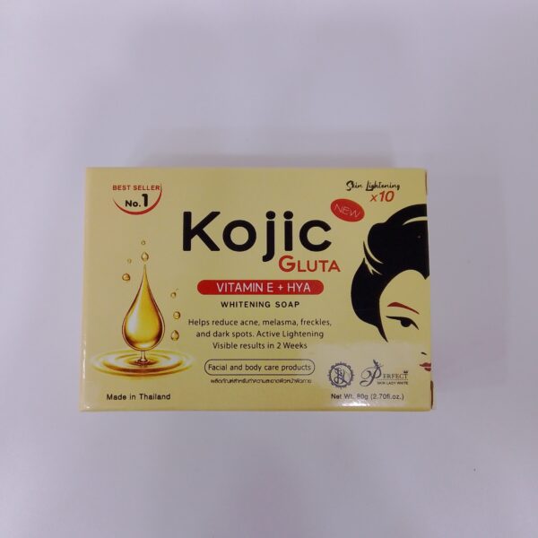 Kojic Gluta Vitamin E + HYA Whitening Soap