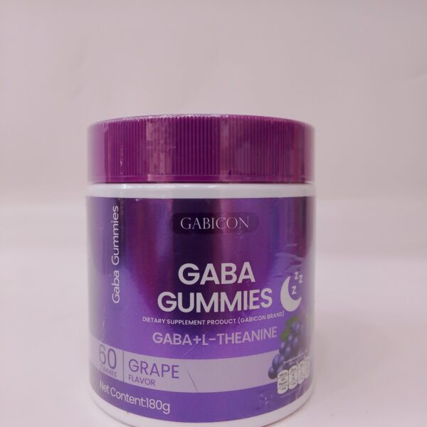 Gaba Gummies Gaba+l-TheanineGrape Flavor (60pcs,180g)