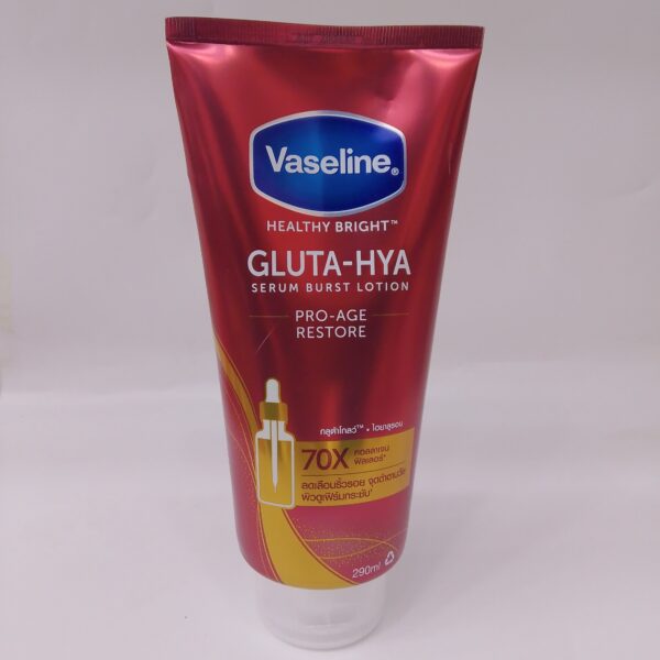 Vaseline Gluta -Hya  Serum Burst Lotion (Pro-Age Restore)290ml