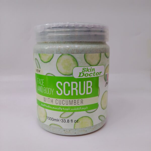 Face and Body Scrub with Cucumber (1000ml)